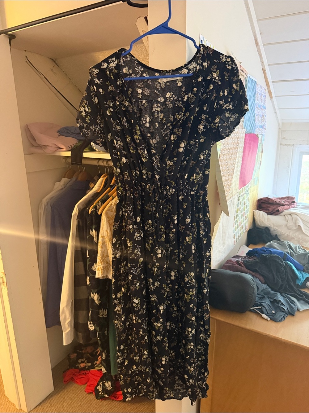 Christy Dawn Black Floral Midi Dress